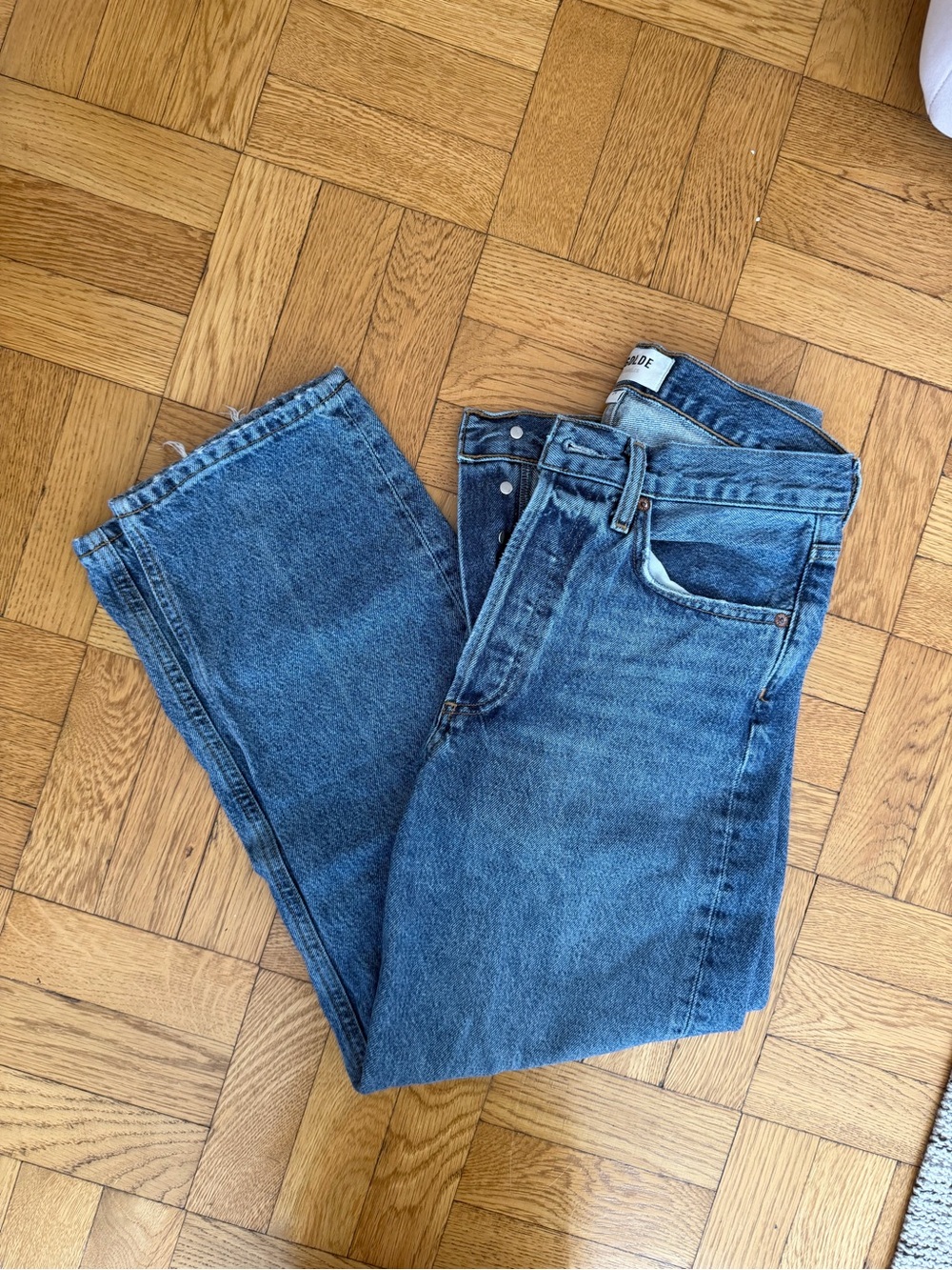 Agolde straight leg ankle jeans